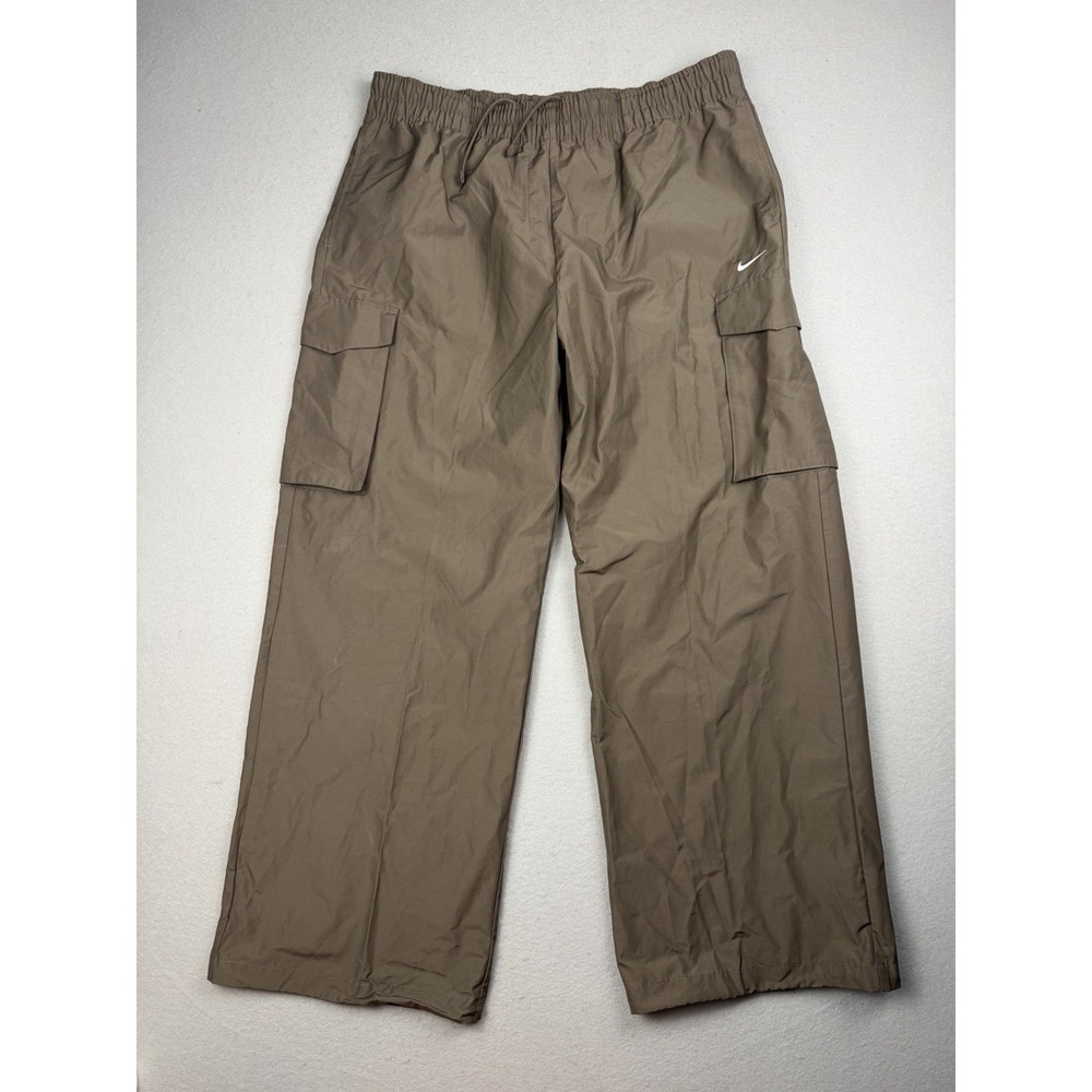 Nike Women's Woven Cargo Pants Ironstone Brown HM6976-004 Mid-Rise Size XL